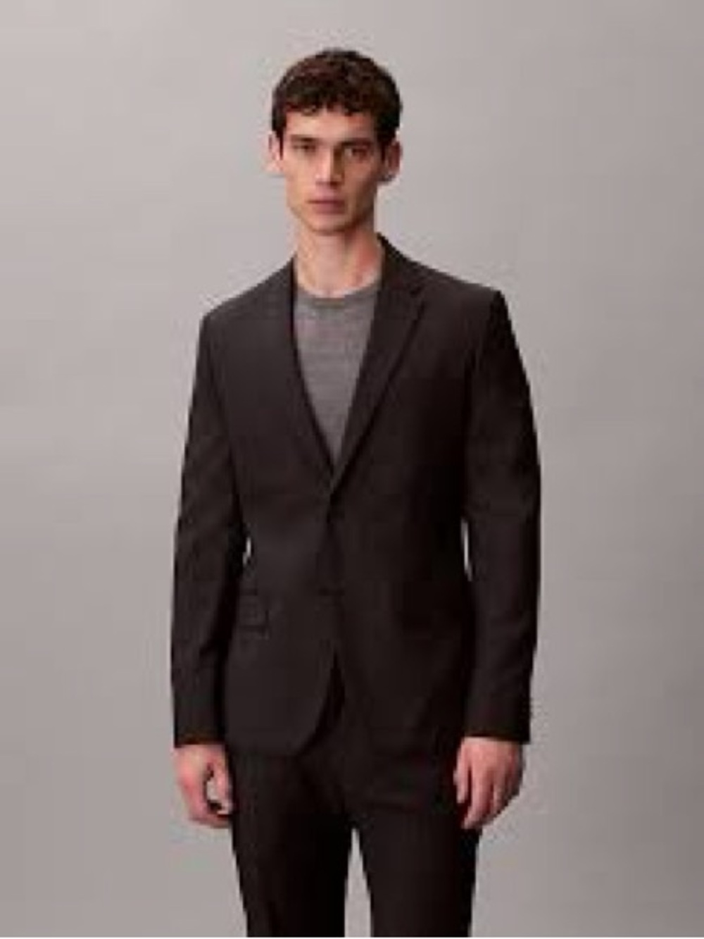 Hugo Boss Men's Charcoal Black Suit Jacket